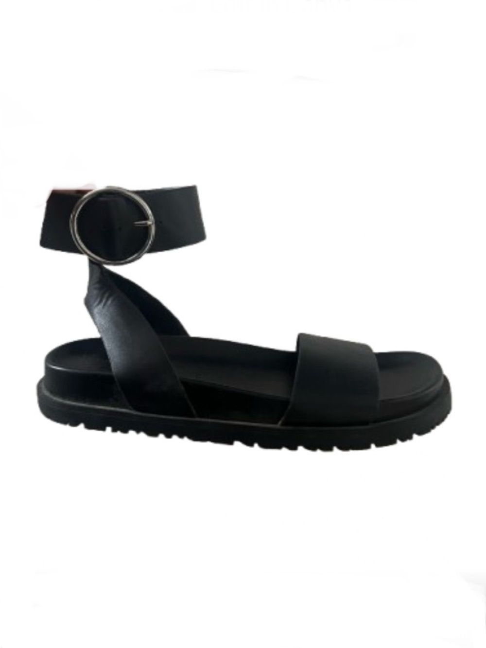 ZARA Black Ankle-Strap Platform Sandal